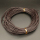 Grade A,Leather Cord,First layer of cowhide,Round line,Dark brown,2mm,about 100m/roll,about 361g/roll,1 roll/package,XMT00536iobb-L003