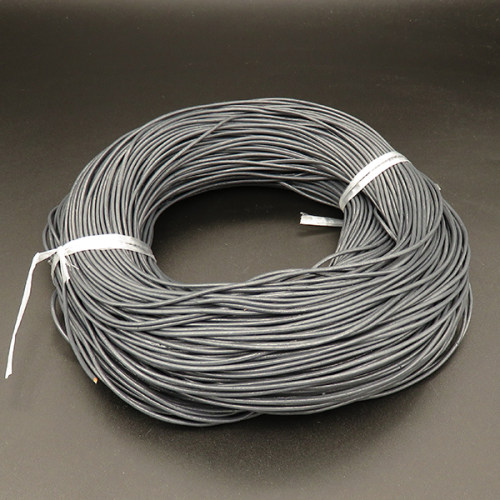 Leather Cord,Cowhide round line,Gray,2mm,about 100m/roll,about 275g/roll,1 roll/package,XMT00544bnbb-L003