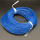 Leather Cord,Cowhide round line,Blue,2mm,about 100m/roll,about 275g/roll,1 roll/package,XMT00548bnbb-L003