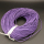 Leather Cord,Cowhide round line,Purple,1.5mm,about 100m/roll,about 180g/roll,1 roll/package,XMT00560bnbb-L003