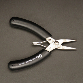 Made in Taiwan Stainless Steel Jewelry Pliers,4"Long Nose Pliers,MP-101,Black,,60x90x15mm,about 55g/pc,1 pc/package,XST00004vila-L003