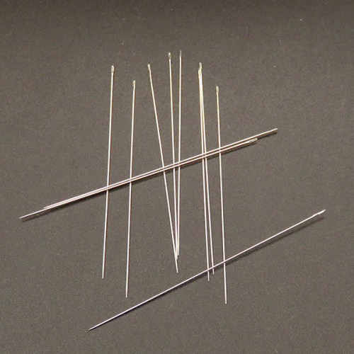 Iron Jewelry Tools,Needle for wearing pearls,Long needle,True color,,0.3x50mm,about 0.08g/pc,25 pcs/package,XST00015ahlv-L003