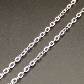 304 Stainless steel Chain,08 Wire diameter Flat Cross Chain,True color,3mm,about 10m/roll,about 140g/roll,1 roll/package,XMC00010vila-675