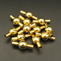 304 Stainless Steel Box Clasps,Round,Vacuum plating gold,9x22mm,Hole:3mm,about 3.5g/pc,10 pcs/package,XFCL00021vbnb-L003