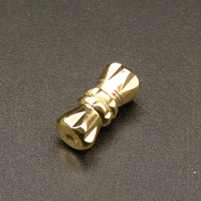 Brass Screw Clasps,Barrel,Vacuum plating gold,Environmental protection,5x11mm,Hole:1mm,about 1.0g/pc,100 pcs/package,XFCL00116vabnb-L003