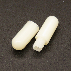 Plastic Screw Clasps,Strip,Beige,4*18mm,Hole:0.8mm,about 0.2g/pc,1000 pcs/package,XFCL00127vabbo-L003