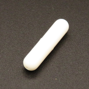 Plastic Screw Clasps,Strip,White,4*18mm,Hole:0.8mm,about 0.2g/pc,100 pcs/package,XFCL00130vabib-L003