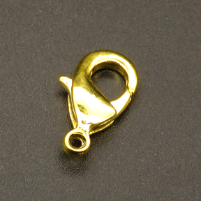 Brass Clasps,Lobster Claw Clasps,Plating gold,8*15mm,Hole:2mm,about 0.7g/pc,100 pcs/package,XFCL00265vabkb-L003