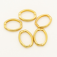 Brass Jewelry Clasps,Elliptical ring,Plating Gold,20*26mm,,about 2g/pc,50 pcs/package,XFCL00421vabmb-L003