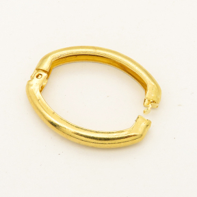 Brass Jewelry Clasps,Elliptical ring,Plating Gold,20*26mm,,about 2g/pc,50 pcs/package,XFCL00421vabmb-L003
