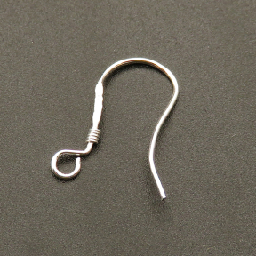 Brass Earring Findings,Earring Hooks,Plating silver,18*10mm,Needle:0.6mm,Hole:2mm,about 0.1g/pc,100 pcs/package,XFE00046vila-L003