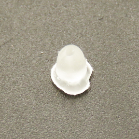 Silica gel Earring Findings,Ear Nuts,Transparent,4*4mm,Hole:1mm,about 350g/package,1 bag/package,XFE00060ajvb-L003