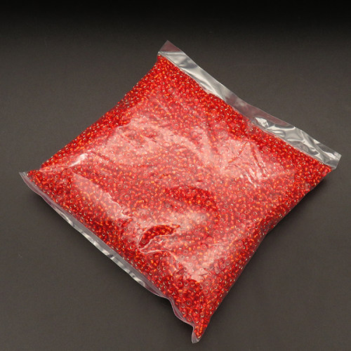 Glass Beads,Rice Beads,Red,3mm,Hole:1mm,about 225g/package,1 bag/package,XFFO00215bnbb-L003