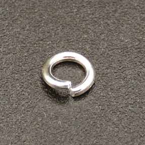 Brass Jump Rings,Opened Ring,Plating silver,4*0.8mm,about 0.05g/pc,1000 pcs/package,XFJ00043vaia-L003