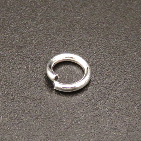 Brass Jump Rings,Opened Ring,Plating silver,6*1mm,about 0.09g/pc,1000 pcs/package,XFJ00047avja-L003