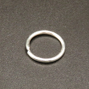 Brass Jump Rings,Opened Ring,Plating silver,10*1mm,about 0.2g/pc,100 pcs/package,XFJ00049bhva-L003