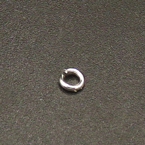 Brass Jump Rings,Opened Ring,Plating white K Gold,3*0.6mm,about 0.07g/pc,1000 pcs/package,XFJ00055vaia-L003