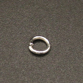 Brass Jump Rings,Opened Ring,Plating white K Gold,4*0.6mm,about 0.06g/pc,1000 pcs/package,XFJ00057vaia-L003