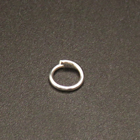 Brass Jump Rings,Opened Ring,Plating white K Gold,6*0.8mm,about 0.08g/pc,1000 pcs/package,XFJ00061avja-L003