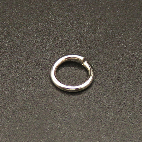 Brass Jump Rings,Opened Ring,Plating white K Gold,7*1mm,about 0.13g/pc,1000 pcs/package,XFJ00063vbmb-L003