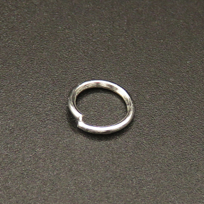 Brass Jump Rings,Opened Ring,Plating white K Gold,8*1mm,about 0.16g/pc,1000 pcs/package,XFJ00065bbov-L003