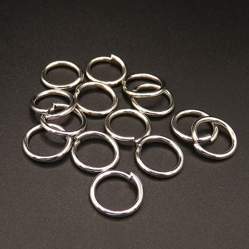 Brass Jump Rings,Opened Ring,Plating white K Gold,12*1.5mm,about 0.5g/pc,100 pcs/package,XFJ00069ahjb-L003