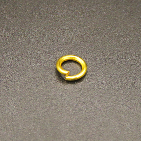 Brass Jump Rings,Opened Ring,Plating gold,6*1mm,about 0.05g/pc,1000 pcs/package,XFJ00083avja-L003