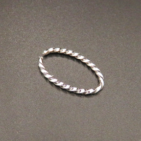 Brass Jump Rings,Opened Twist Ring,Oval,Plating white K Gold,18*9*1mm,about 0.48g/pc,100 pcs/package,XFJ00103bkab-L003