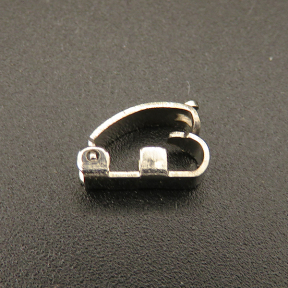 Brass Jewelry Clasps,Watch Band Clasps,Plating white K Gold,11*3mm,about 0.4g/pc,100 pcs/package,XFPB00054aivb-L003