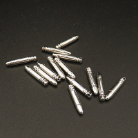 Brass Pendant & Charms,Bullet,Plating white K Gold,16*3mm,Hole:1mm,about 0.8g/pc,50 pcs/package,XFT00003ahlv-L003