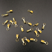 Brass Cord End/Tips,End Caps,Plating Gold,7*2mm,Hole:2mm,about 0.05g/pc,1000 pcs/package,XFT00039vaia-L003