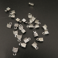 Brass Cord End/Tips,End Caps,Plating white K Gold,6*4mm,Hole:1mm,about 0.05g/pc,1000 pcs/package,XFT00051avja-L003