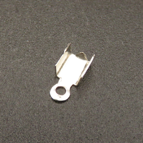 Iron Cord End/Tips,End Caps,Plating white K Gold,7*4mm,Hole:1mm,about 0.07g/pc,1000 pcs/package,XFT00071vaia-L003
