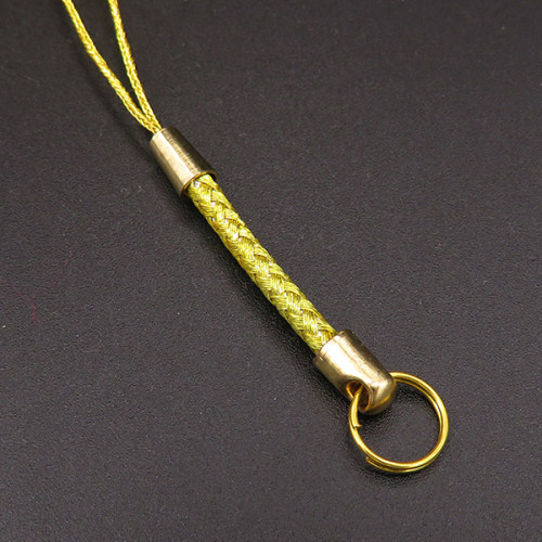 Iron & Brass Pendant Decoration,Nylon Thread,Lanyard,Plating Gold,golden,80mm,Hole:8mm,about 0.05g/pc,50 pcs/package,XMT00402aivb-L003