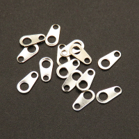Brass Chain Tabs,Drop,Plating White K Gold,3*6mm,Hole:1mm,about 0.02g/pc,500 pcs/package,XFC00049aahl-L003