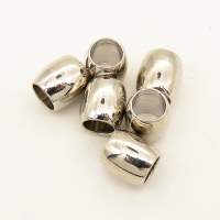 Brass Crimp Beads,Drum beads,Plating White K Gold,7*8mm,Hole:5mm,about 1.0g/pc,100 pcs/package,XFFO00319bhva-L003