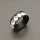 Brass Spacer Beads,Rhinestone,Circle,Plating Gun black,White,14*5mm,Hole:8mm,about 2g/pc,10 pcs/package,XFFO00422hbab-L003