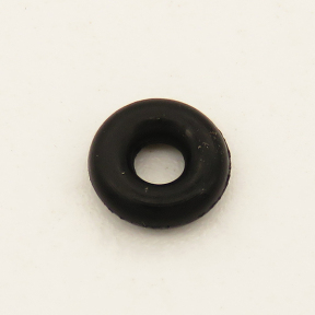 Silica gel Spacer Beads,Ring,Black,3*1mm,Hole:1mm,about 7g/package,1000 pcs/package,XFS00047ablb-L003