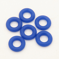 Silica gel Spacer Beads,Ring,Blue,8*2mm,Hole:4mm,about18g/package,500 pcs/package,XFS00053aivb-L003