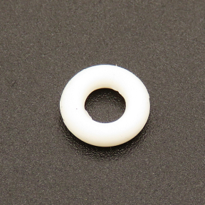 Silica gel Spacer Beads,Ring,White,8*2mm,Hole:4mm,about 18g/package,500 pcs/package,XFS00055aivb-L003