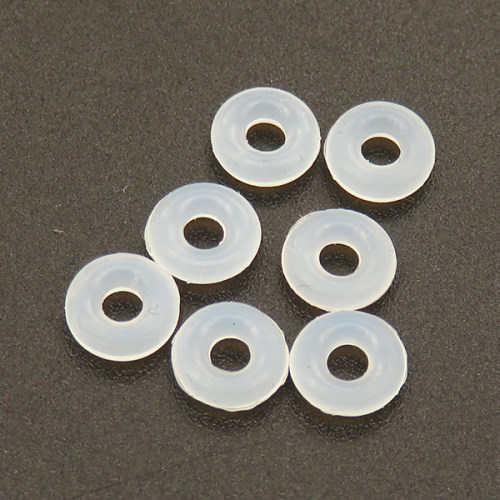 Silica gel Spacer Beads,Ring,White,6*2mm,Hole:2mm,about 17g/package,500 pcs/package,XFS00057bbov-L003
