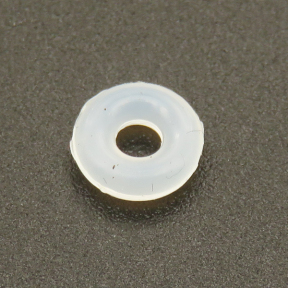 Silica gel Spacer Beads,Ring,White,6*2mm,Hole:2mm,about 17g/package,500 pcs/package,XFS00057bbov-L003