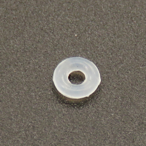 Silica gel Spacer Beads,Ring,White,3*1mm,Hole:1mm,about 7g/package,500 pcs/package,XFS00059ablb-L003