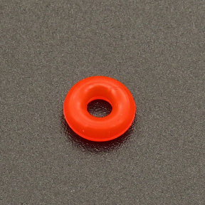 Silica gel Spacer Beads,Ring,Red,6*2mm,Hole:2mm,about 18g/package,500 pcs/package,XFS00065bbov-L003