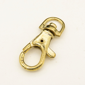 Zinc Alloy Swivel Clasps,Swivel Snap Hook,Plating Gold,38*27mm,Hole:9mm,about 5.5g/pc,10 pcs/package,XFCL00634aahl-L003
