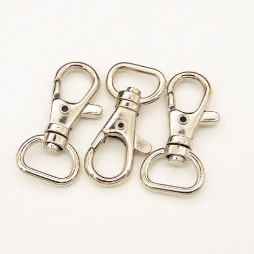 Zinc Alloy Swivel Clasps,Swivel Snap Hook,Plating White K Gold,40*17mm,Hole:14mm,about 5.5g/pc,10 pcs/package,XFCL00638aahl-L003