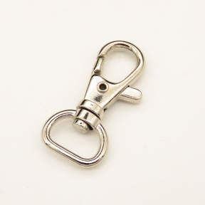Zinc Alloy Swivel Clasps,Swivel Snap Hook,Plating White K Gold,40*17mm,Hole:14mm,about 5.5g/pc,10 pcs/package,XFCL00638aahl-L003