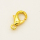 Zinc Alloy Clasps,Lobster Claw Clasps,Plating Gold,12*7mm,Hole:1mm,about 0.6g/pc,100 pcs/package,XFCL00662ahlv-L003