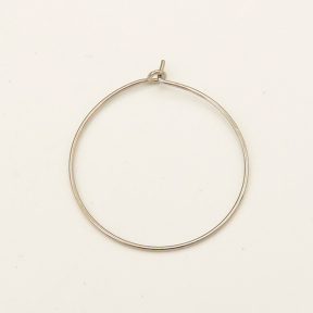 Brass Hoop Earring Findings,Wine Glass Charm Rings,Plating White K Gold,25*1mm,about 0.2g/pc,100 pcs/package,XFE00143bhva-L003