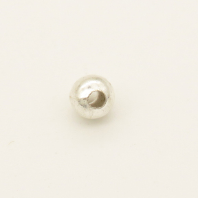 Brass Crimp Beads,Round,Plating silver,8mm,Hole:2mm,about 0.6g/pc,500 pcs/package,XFFO00462hbab-L003